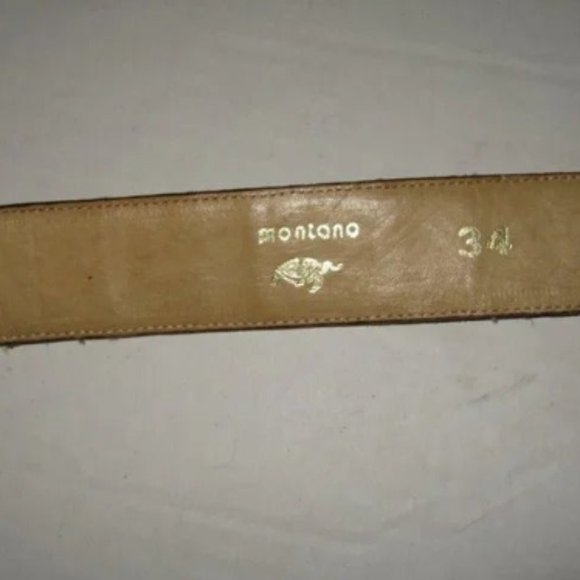 ❤️Amazing MONTANA MEXICO Exotic Patchwork Alligator Skin / Leather +Buckle 34 38 - Picture 5 of 10